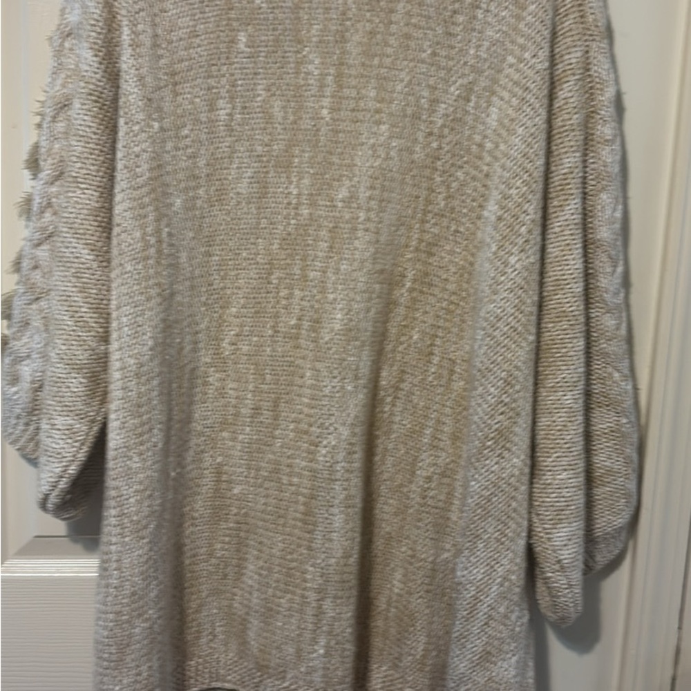 Anthropologie Beige Textured Cardigan